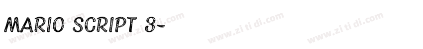 mario script 3字体转换